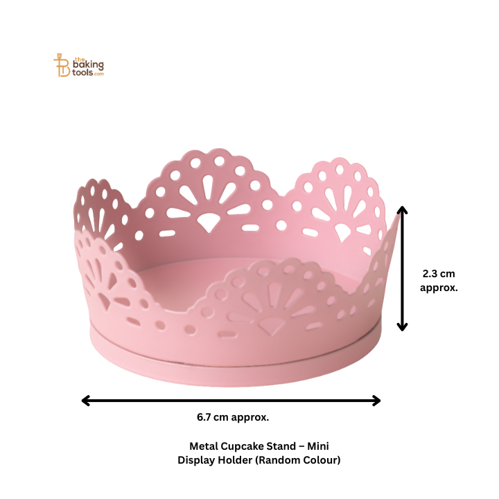 Metal Cupcake Stand – Mini Display Holder (Random Colour)